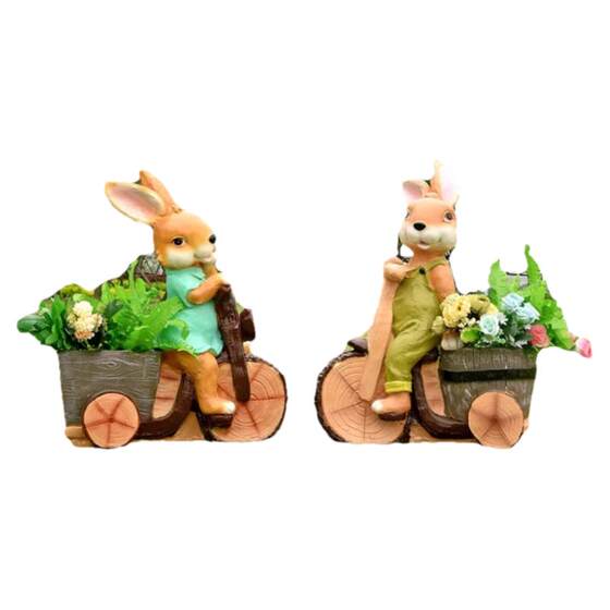 
Outdoor cartoon rabbit sculpture simulation animal garden decoration kindergarten villa courtyard community lawn decoration