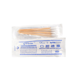 
Taiwan oral cotton swabs 15cm disposable sterile cotton swabs for infants, young children and the elderly long-rooted oral care cleaning cotton swabs