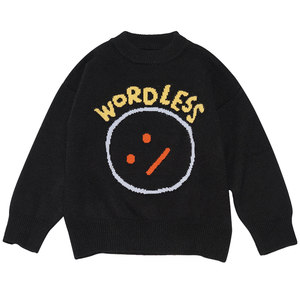 STILLYOU original cartoon New Year red New Year pullover knitted sweater loose warm men and women couple outfit winter
