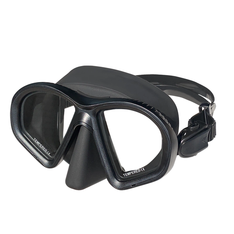 2024高清透明潜水眼镜近视游泳面罩浮潜三宝水肺专业面镜钢化玻璃 