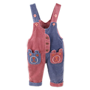 Spring and Autumn Fashion Single Pants Baby Yuanyang Pants Loose Outer Pants Men and Women Baby Cordelier One-Year-Old Overalls Single Tie-Up Pants