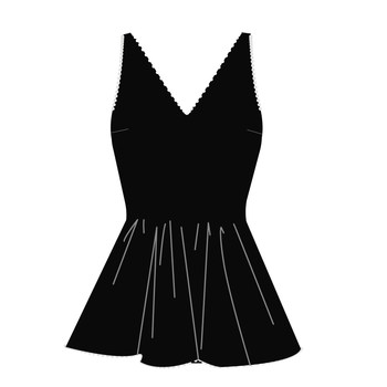 
toswim one-piece swimsuit women's little black dress backless