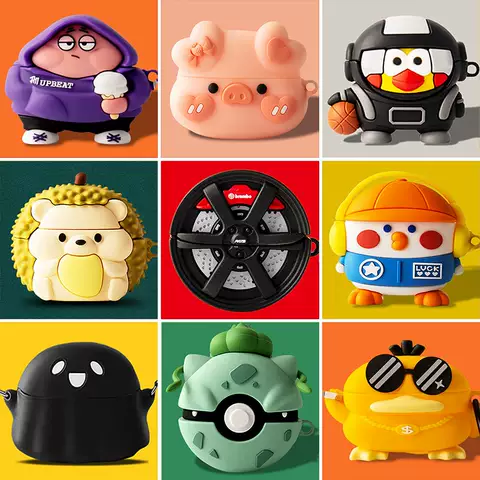 Cute Cartoon Character Designs for AirPods Pro 3rd Gen 87 AirPods Cases for AirPods 4, AirPods 3 & AirPods Pro 3 and 2