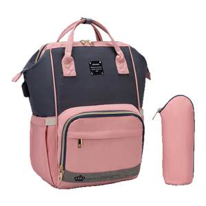 
LEQUEEN Mommy Bag Backpack Shoulder USB Portable Large Capacity New Fashion Multifunctional Mother and Baby Bag for Pregnant Women