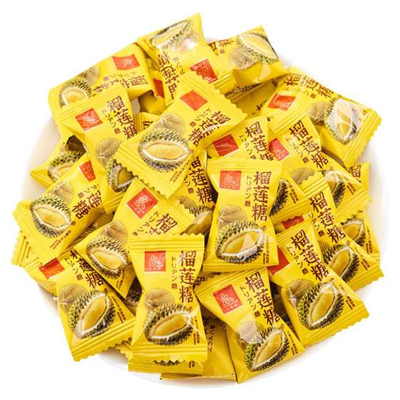 Authentic durian sugar 1000g of large cans of special durian milk sugar Thai -flavored fruit fudge sugar casual snacks