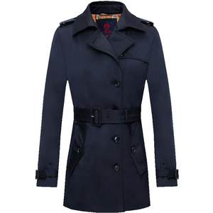 
[Same Model in Celebrity] Navigare Italian Sailing Boat Autumn Mid-Length Trench Coat Women's Design Sex Jacket