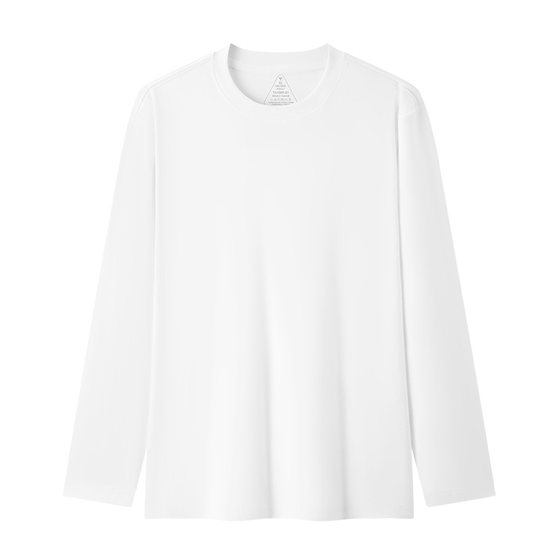 
[Same style as An Zhijie] Thumb white small T second generation long-sleeved T-shirt autumn new pure cotton three-proof bottoming shirt for men and women
