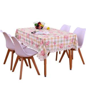 Dining table cloth coffee table cloth table cloth pastoral border rectangular small fresh fabric desk anti -slip waterproof tablecloth
