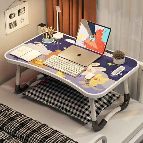 Стол для компьютера на стол простые домашние спальни складное стол Студент Студент общежитие письменное письмо Ленивый маленький стол