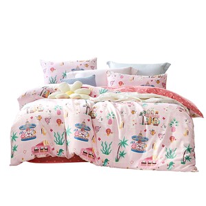 
Fuanna Home Textiles Class A Pure Cotton Children's Bed Four-Piece Set of Cute Girl Princess Style Bedding