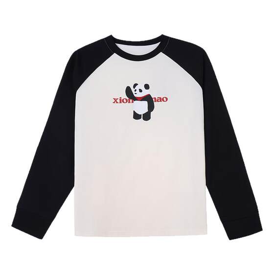 
Camel Panda children's long-sleeved T-shirt round neck new autumn warm children's bottoming shirt top boys sweatshirt