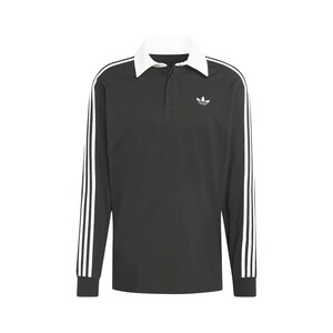 
adidas Adidas clover spring men's cotton rugby style casual loose long-sleeved POLO shirt KE3576