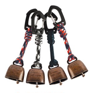 
Super loud outdoor bell, bear repelling iron bell, mountaineering keychain, retro cow bell, camping hiking backpack bell