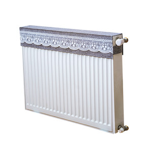 
Household lace fabric radiator anti-smoke black cover set decorative new universal radiator dust cover customization
