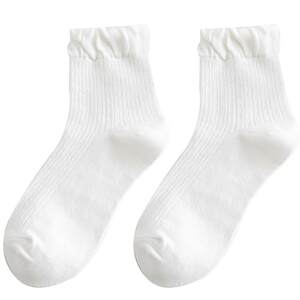 
White socks women's mid-calf socks summer thin cotton-soled ice socks Japanese black jk calf socks trendy socks