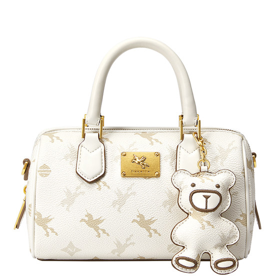 
NU New Geeland Pegasus Boston Bag Women's 2025 New Handheld Cylinder Bag Commuter One-Shoulder Crossbody Bag