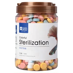 YEE fish tank dedicated sterilization salt water ethnic ornamental fish for sterilization antibacterial salt mineral yellow powder water quality disinfection