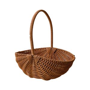 
LA Pu Ding rattan flower basket high-end creative simple elegant bouquet flowers floral packaging diy material flower box