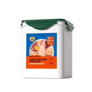 
Cat vigorously freeze-dried bucket cat snacks five-piece kitten and adult cat pure meat mixed food cat nutrition molars teeth and grows meat without grain