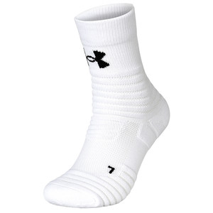 Under Armor basketball socks men's professional sports socks shock-absorbing thickened towel bottom actual elite players mid-length tube