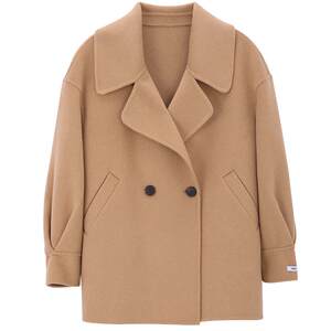 Mind Bridge Baijiahao winter large lapel mid-length wool coat women's Korean double-sided wool coat

