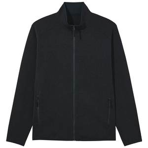 
Hot style men's cardigan sweatshirt 2025 autumn new zipper sweatshirt light jacket stand collar inner base layer