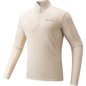 
ANTA outdoor velvet long-sleeved T-shirt men's spring half-zip thickened inner sportswear top 152546406N