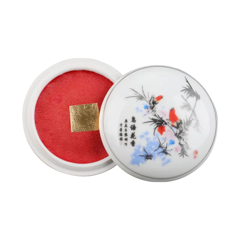 中国美術 漳州八宝印泥 上品 朱肉 書道具 文房具 箱付 中国美術 州