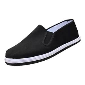 Extra -thick tire bottom men's cloth shoe canvas Labor protection and anti -scheming anti -puncture, one pedal workshop workshop workshop work
