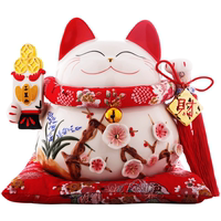 Creative Wedding Gift Lucky Cat Happiness Attracts Ceramic Large Wedding Gift Couple Home Furnishings