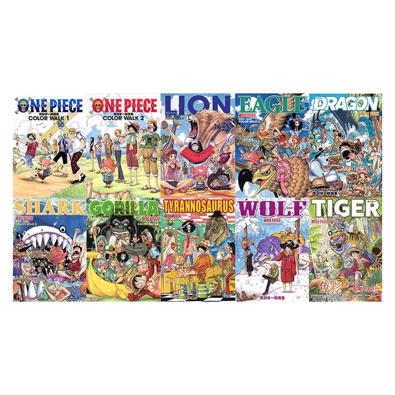 航海王海贼王插画尾田荣一郎画集画册one piece color walk 1-10 卷组合 