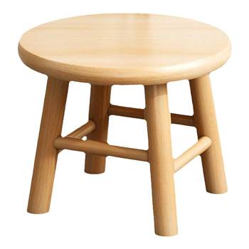 Solid wood stool Household living room small bench
