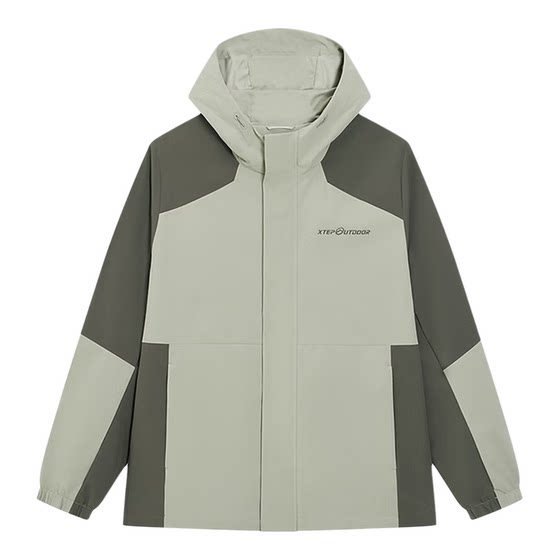 
Xtep Warm Windbreaker Men's 2026 Spring Outdoor Sports Windproof Jacket Sports Hooded Jacket