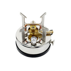 Integrated alcohol stove self-pressurizing tea-making stove