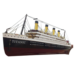 Titanic Model Wooden Ship Model Ornaments Simulation Cruise Ship Large Ship Decoration Luxury Ship