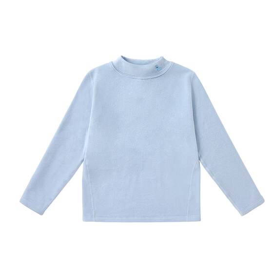 Cotton era children's T-shirt long-sleeved plus velvet thickened men's and girls' clothes autumn and winter new men's and girls' tops
