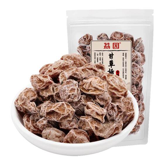
Liyuan Jiuzhi Licorice Plum Dried Plum 500g Bag Authentic Salty Special Sweet and Sour Plum Plum Soaked in Water Emerging Cool Fruit for Pregnant Women