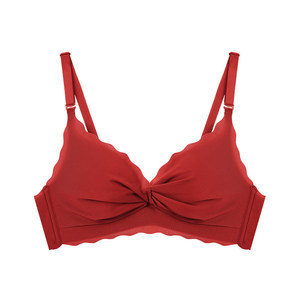 
No wire bra for women with small breasts, push-up and side breasts, seamless underwear for girls, thin top, thick cup, thin style, sexy and pure desire