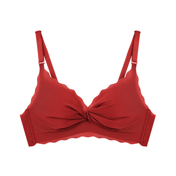 
No wire bra for women with small breasts, push-up and side breasts, seamless underwear for girls, thin top, thick cup, thin style, sexy and pure desire