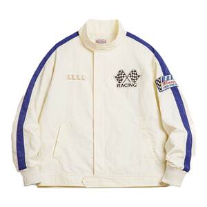 
Maden workwear American retro color-blocking embroidered racing jacket F1 driver suit casual baseball collar jacket men's spring