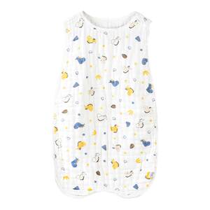 
Baby sleeping bag summer cotton gauze baby children's anti-kick quilt 0-3-6 years old vest type belly protection anti-kicking artifact thin