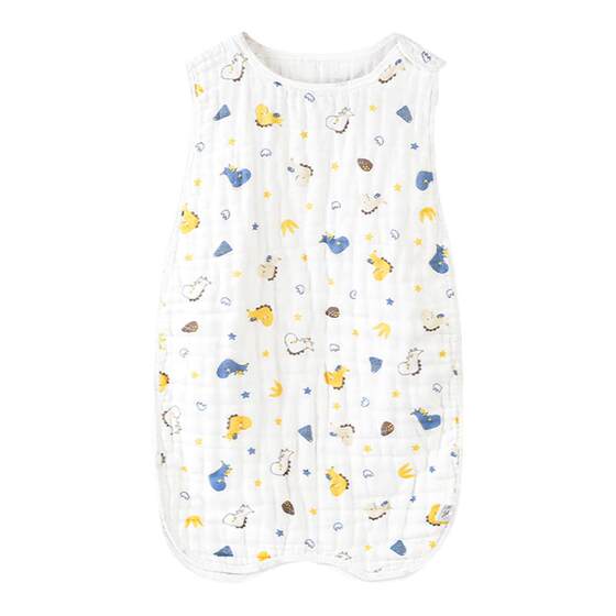 
Baby sleeping bag summer cotton gauze baby children's anti-kick quilt 0-3-6 years old vest type belly protection anti-kicking artifact thin