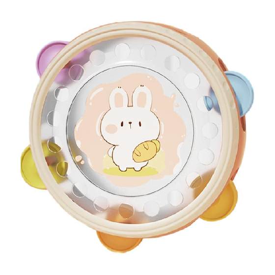 
Children's toys hand tambourine newborn baby sand hammer hand tambourine educational early education soothing instrument Christmas gift