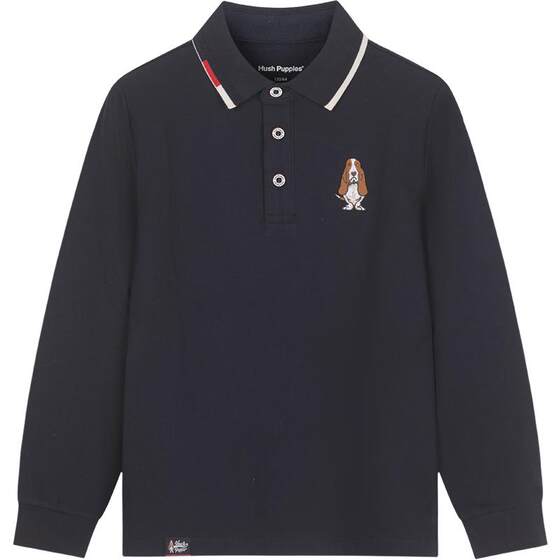 
Xiabushi children's clothing boys' long-sleeved polo shirt spring new style big children's baby stretch T-shirt children's casual top