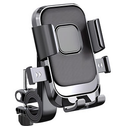 Anti-shock, anti-shake, and stable riding electric vehicle mobile phone holder
