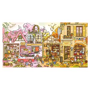 
Mr. Paper Zoo Town series landscaping stickers warm healing series miniature scenes 3D three-dimensional cabin girl stickers toys immersive decompression handmade diy to pass the time