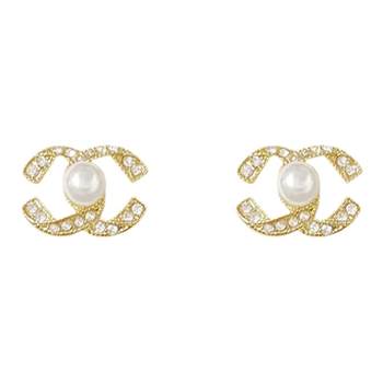 Xiaoxiangfeng double C ear clips for women without pierced ears