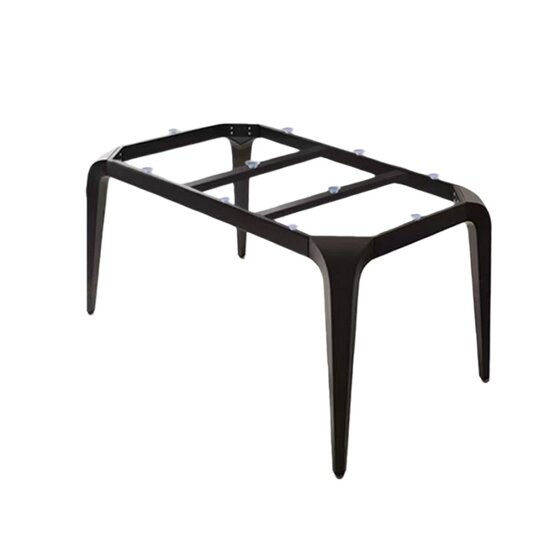 
Italian slate dining table base elephant leg table load-bearing bracket quartz stone frame internet celebrity marble wrought iron steel frame