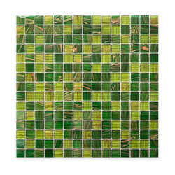Pandora gold thread glass mosaic background wall