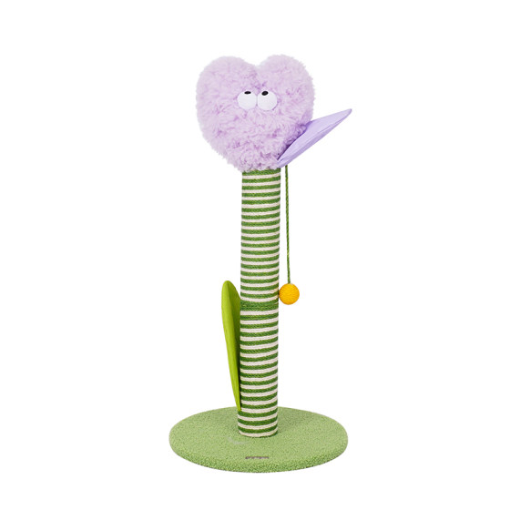 
zeze tulip cat scratching post vertical cat scratching board hemp rope cat claw board grinding claw does not shed crumbs cat toys pet supplies